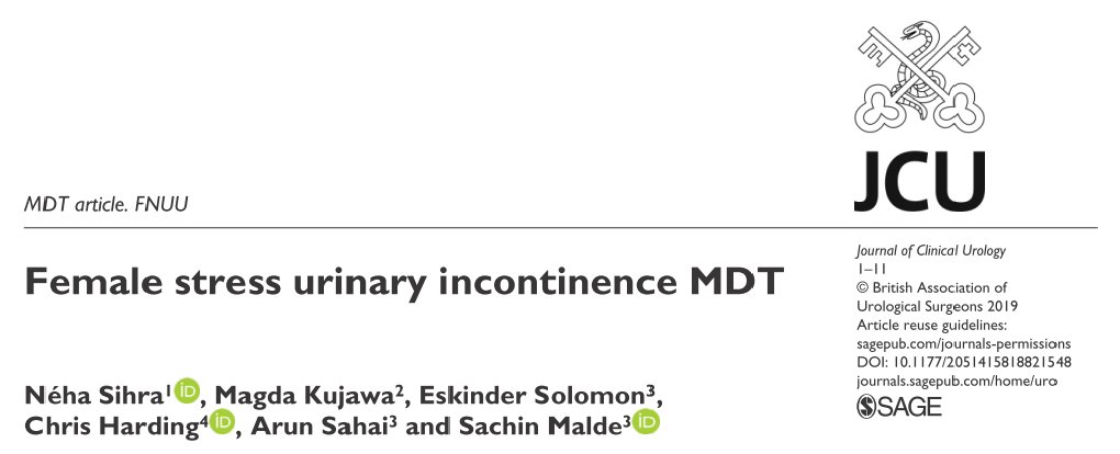 JrnOfClinicalUrology (@jcurology) on Twitter photo #MDT discussion on the management of female stress urinary incontinence #SUI #incontinence <a href="/nehasihra/">Néha Sihra</a> <a href="/chrisharding123/">Chris Harding</a> <a href="/sonnyurol/">Arun Sahai</a> <a href="/sachmalde/">Sachin Malde</a> ow.ly/aO9250khyuY #MDT discussion on the management of female stress urinary incontinence #SUI #incontinence <a href="/nehasihra/">Néha Sihra</a> <a href="/chrisharding123/">Chris Harding</a> <a href="/sonnyurol/">Arun Sahai</a> <a href="/sachmalde/">Sachin Malde</a> ow.ly/aO9250khyuY
