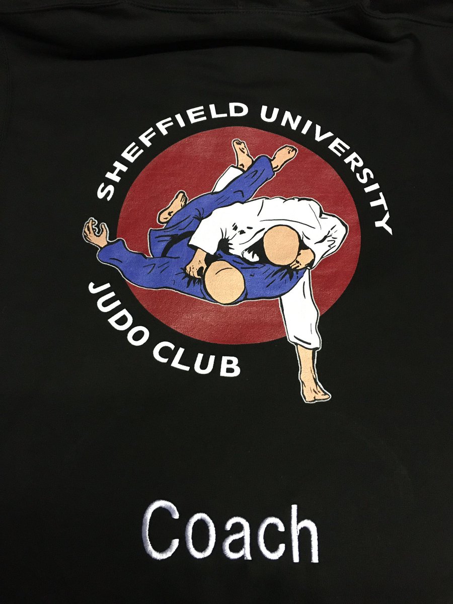 ColorCodedLtd's tweet photo. New team hoodies suplied to @sheffielduni Judo club with embroidered shield logo and name to the front and club role on the back with DTG printed SUJC logo #Promoteyourclub #SUJC @shefunistudents @SheffieldAlumni #colorcodedltd https://t.co/6lscZ2TRaG