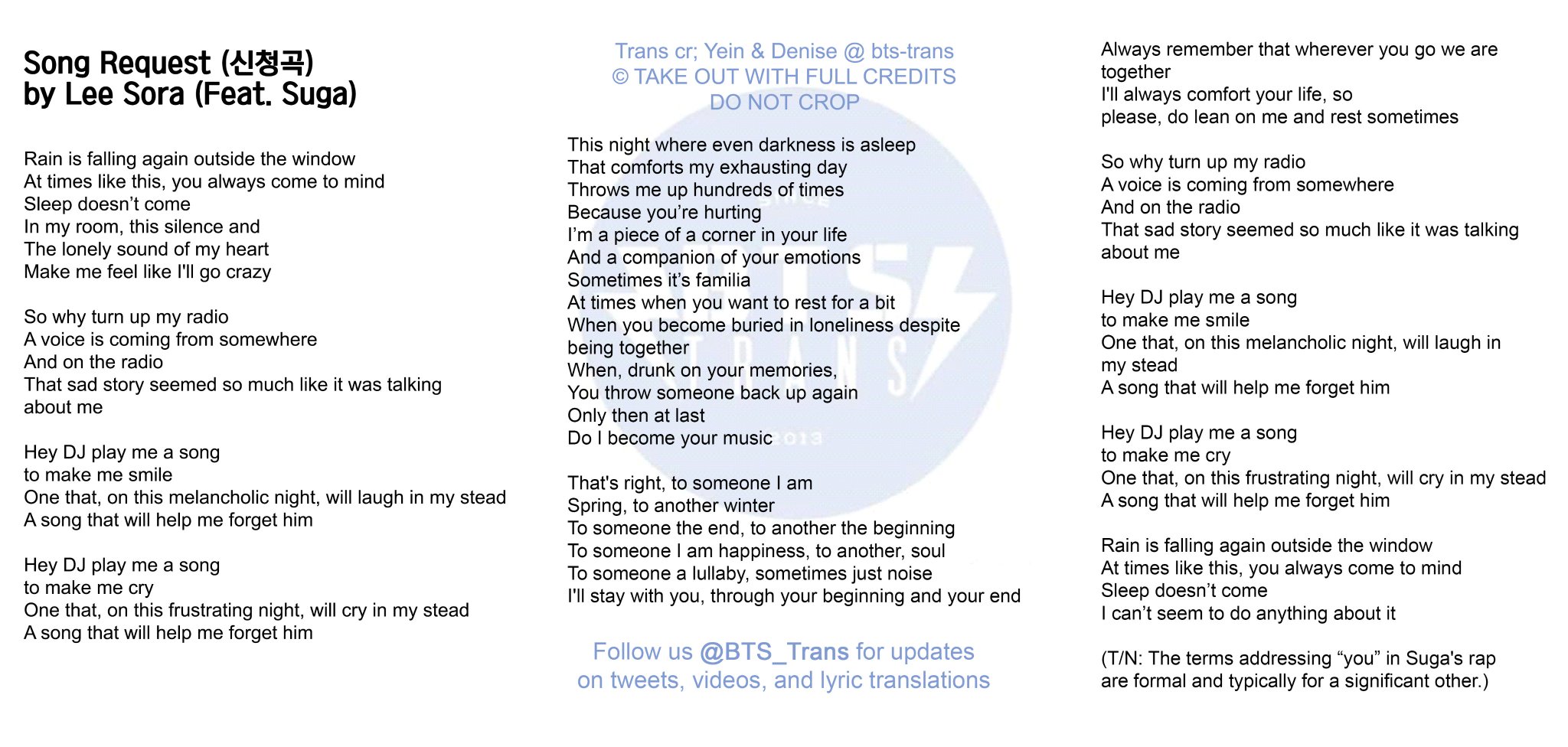 Paradise BTS (방탄소년단) English Lyrics
