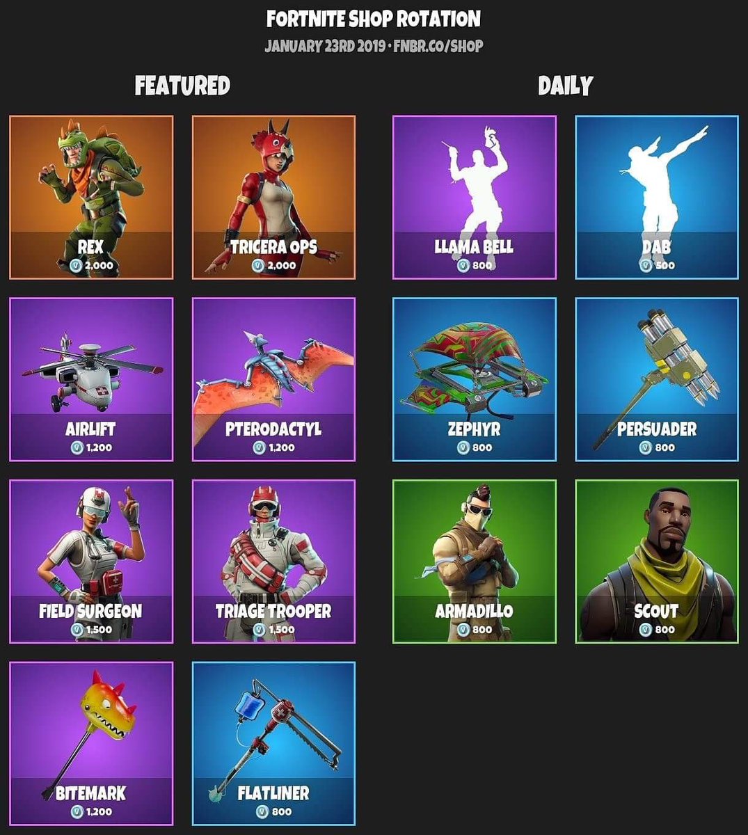 fortnite boutique du 23 mai millenium triceraops tagged tweets and download twitter mp4 videos twitur - boutique fortnite 23 juillet