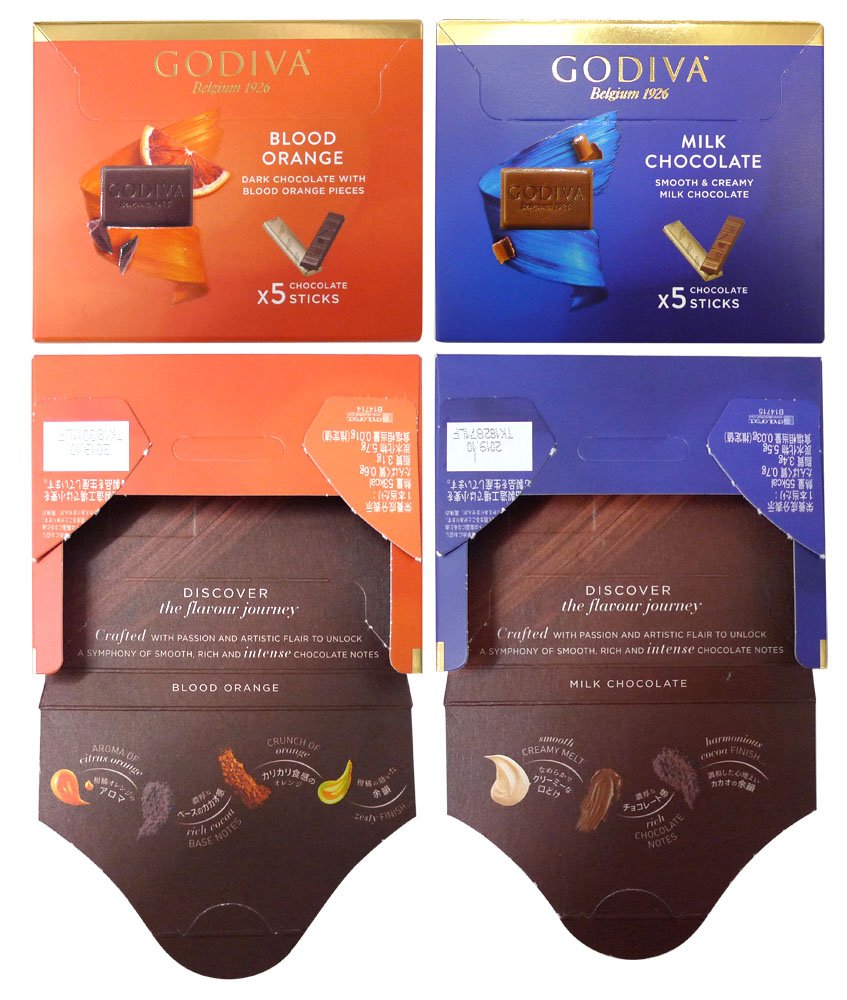 平日のパッケージ Godiva チョコレート1901 Jpg 90 75mmの小箱サイズ 小さいながらも箔やエンボスニスが効果的に使われており高級感がある 内側の説明もチョコが絵の具のように塗られておりアーティスティックなデザインになっている Godiva 平日のパッケージ Godiva チョコレート1901 Jpg 90 75mmの小箱サイズ 小さいながらも箔やエンボスニスが効果的に使われており高級感がある 内側の説明もチョコが絵の具のように塗られておりアーティスティックなデザインになっている Godiva