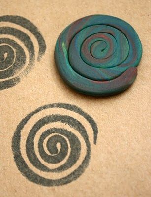 Did you know that #Plasticine is perfect for printing designs onto card?