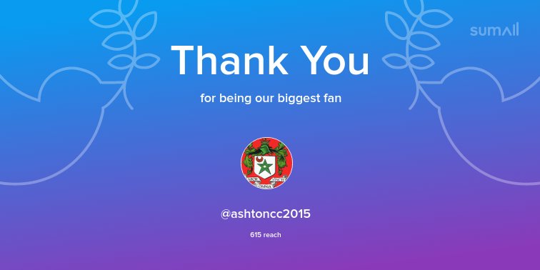 Our biggest fans this week: <a href="/ashtoncc2015/">Ashton Cricket Club</a>. Thank you! via sumall.com/thankyou?utm_s…