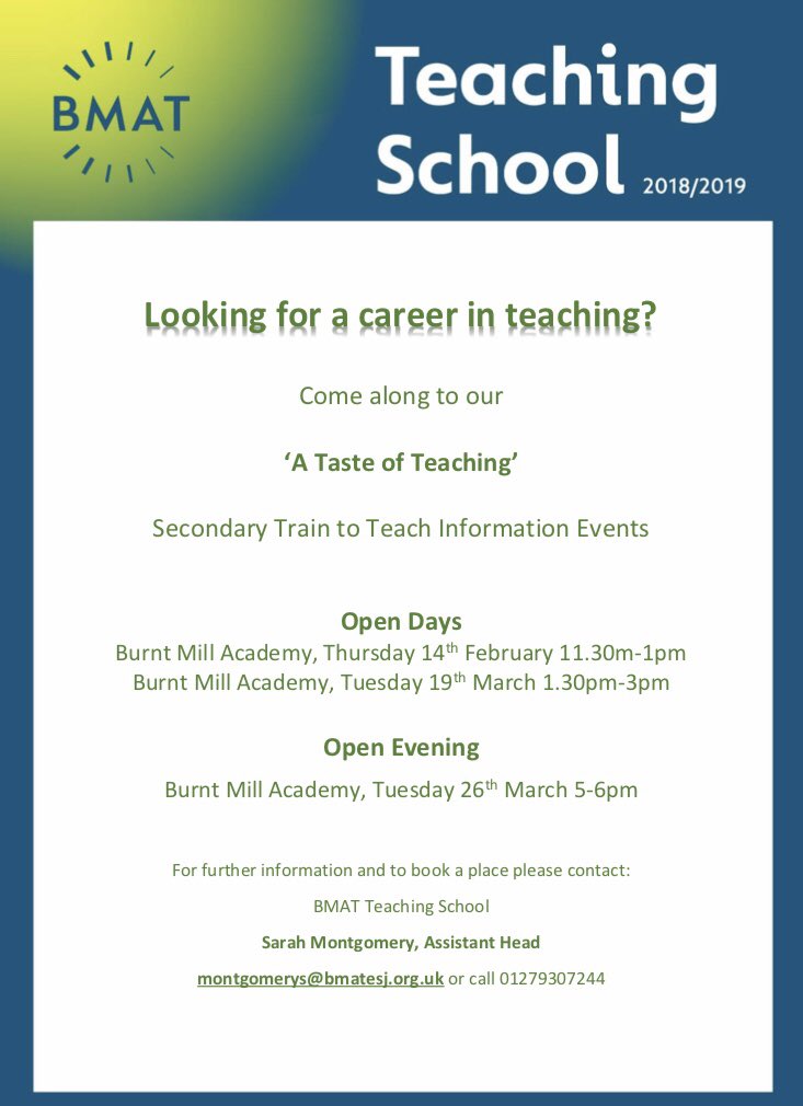 BMATTeach's tweet image. Find out more about #gettingintoteaching with @BMAT_Trust