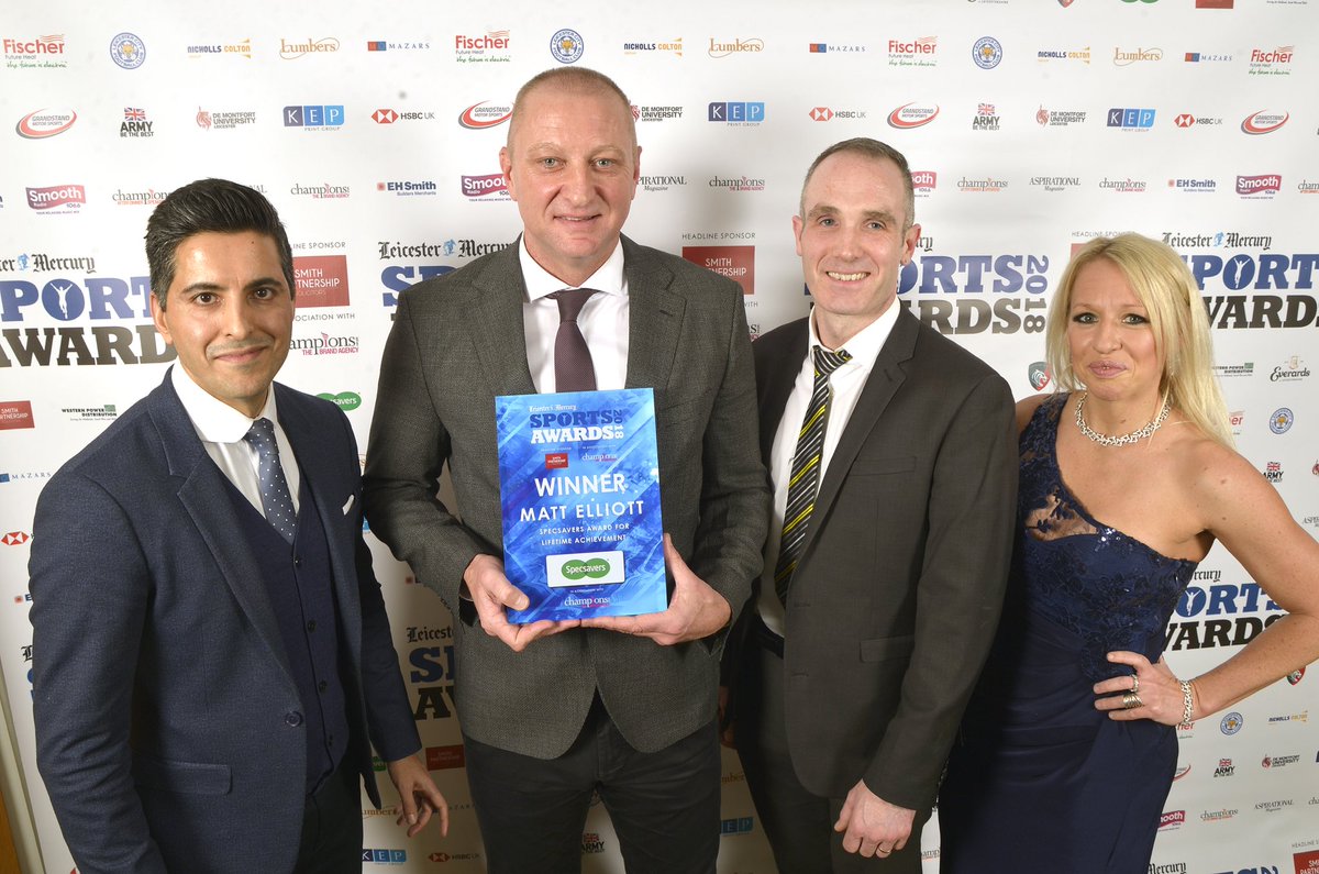 Champs_events's tweet photo. Leicester Mercury Sports Awards 2018 #lmsa2018 
Hosting the evening Gail Emms MBE alongside Manish Bhasin, the evening included a charity game of Stand Up Bingo for the Vichai Foundation with an incredible prize donated by Lumbers.Congratulations to all the winners and finalists! https://t.co/HYcLXEZ6dg
