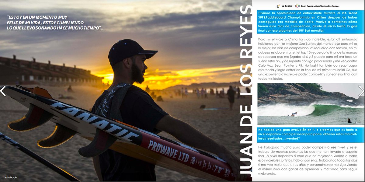 Les mostramos una de las grandes entrevistas que podéis ver en Up#23. Los años le han convertido en uno de los grandes del SUP Surf a nivél mundiál y con mucho futuro por delante. Juan De Los Reyes Barrios -> goo.gl/hmmXS8 / upsuping.com