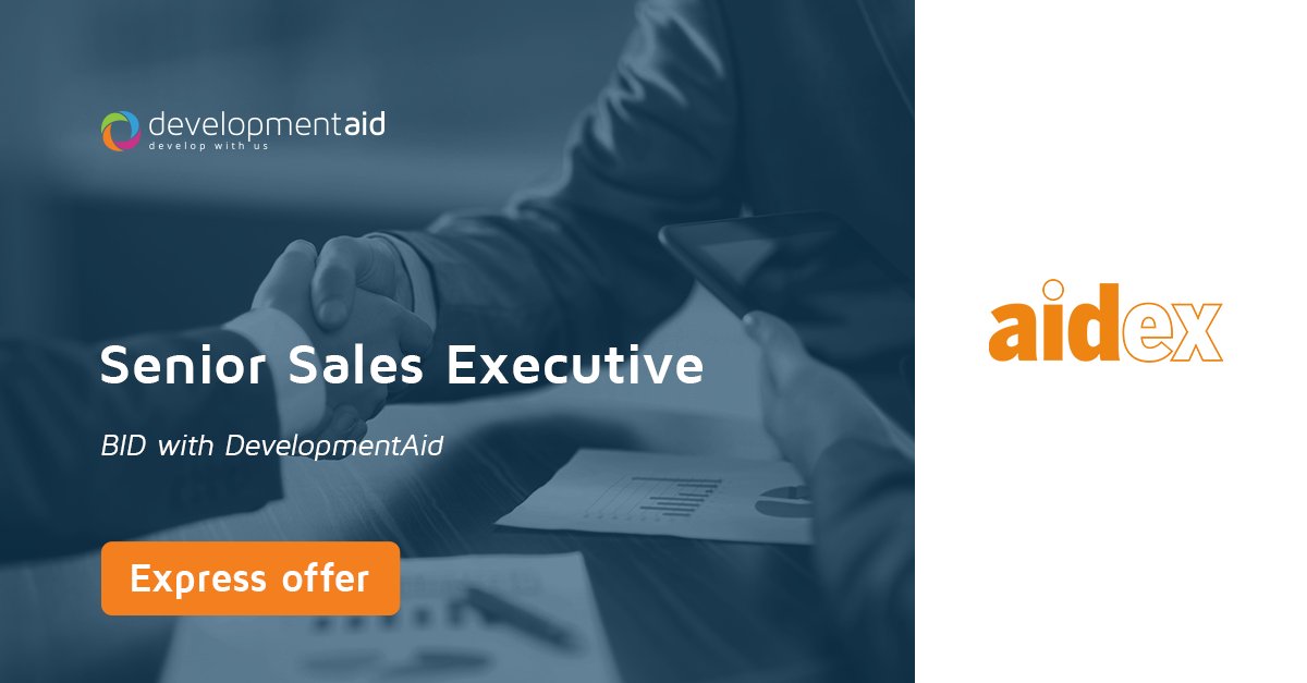 DevelopmentAid (@devaidjobs) on Twitter photo .<a href="/AidExGlobal/">AidEx Events</a> is looking for a senior sales executive to help drive commercial activities.
Position:
🔹Senior Sales Executive: goo.gl/K1Rffa
▫Deadline for the applications: January 31, 2019
▫Languages: English
▫Based at: Marylebone, London #UK🇬🇧 .<a href="/AidExGlobal/">AidEx Events</a> is looking for a senior sales executive to help drive commercial activities.
Position:
🔹Senior Sales Executive: goo.gl/K1Rffa
▫Deadline for the applications: January 31, 2019
▫Languages: English
▫Based at: Marylebone, London #UK🇬🇧