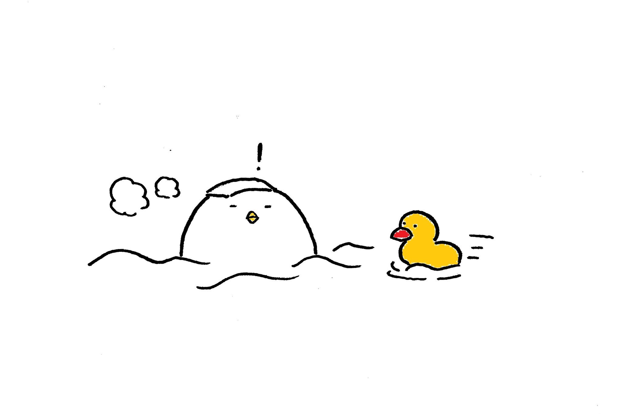 うぱ Sur Twitter アヒルと鳥とおふろ イラスト好きな人と繋がりたい アヒル お風呂 なにかのとり T Co Rg4tber9yf Twitter