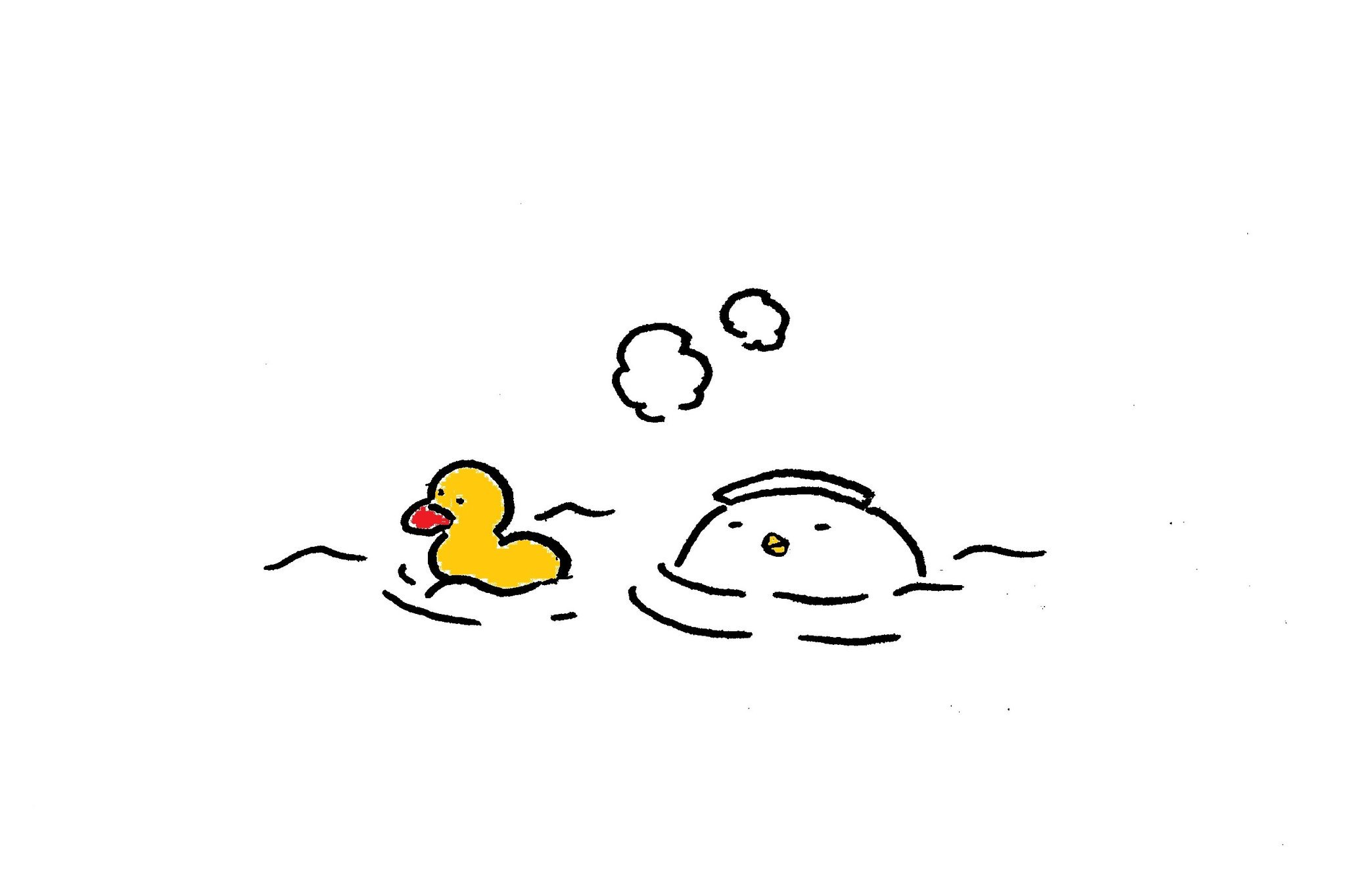 うぱ アヒルと鳥とおふろ イラスト好きな人と繋がりたい アヒル お風呂 なにかのとり T Co Rg4tber9yf Twitter