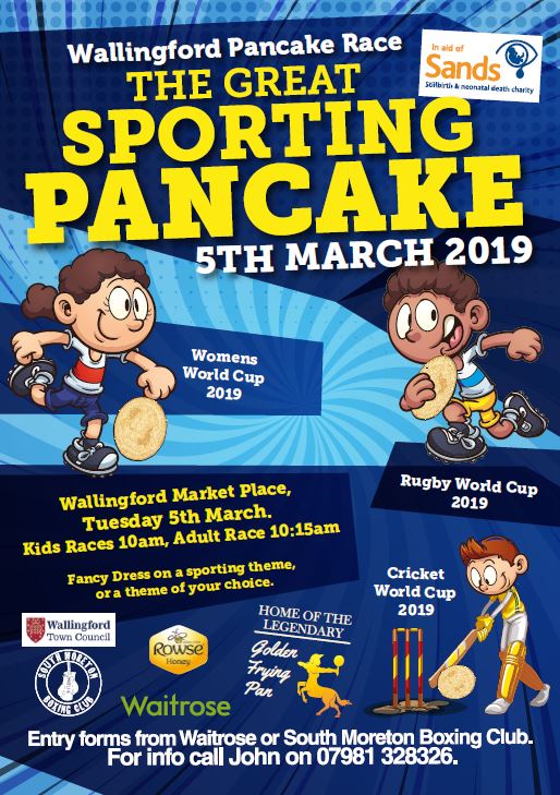 It's the annual town pancake race in #WallingfordUK - get the date in your diary!