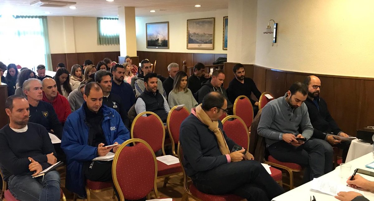 UCAM_Cartagena's tweet photo. El Club de #Oficiales de la @Armada_esp de #Cartagena acoge el claustro-jornada de convivencia de @UCAM_CAFD https://t.co/ed3bTI65kC