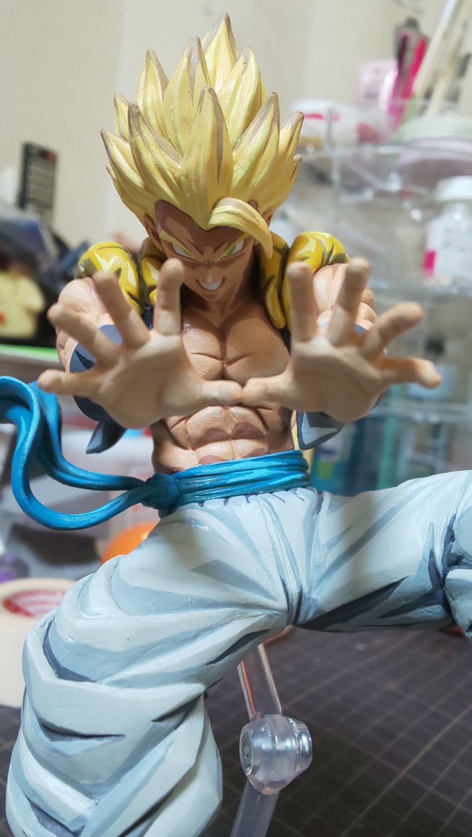 Yochi M 超ゴジータ スターダスト フォールver 完成 火曜日には完成させて 水曜日には次のゴジータブルーの作成を進める予定だったのに 予想以上に時間が掛かっちゃった T Co Anf3note4i Twitter