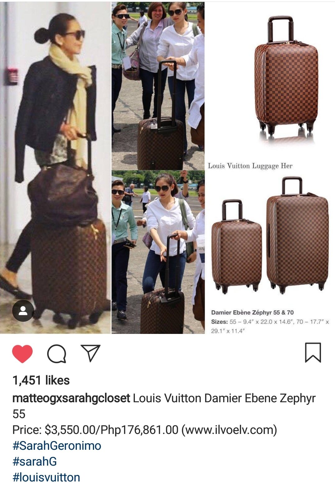 Louis Vuitton, Bags, Louis Vuitton Zephyr 55 Hard Case Luggage