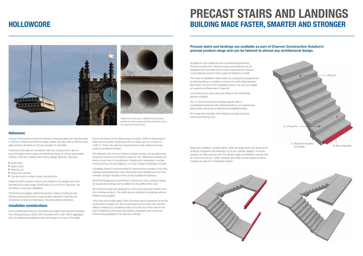 CharconCS's tweet photo. Charcon Construction Solutions: Flooring &amp; Precast Solutions:  New Product literature has arrived #floors #precast #precastconcrete #beamandblock #hollowcore

Please feel free to contact one of our offices for a quotation https://t.co/655OiPnhiI