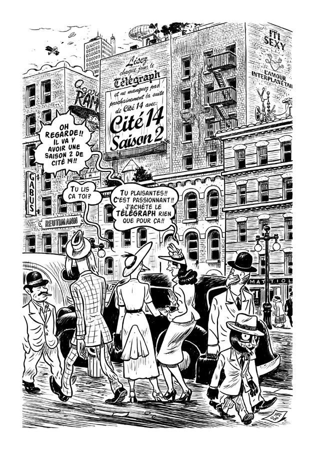 Le second tome de "Cité 14" <a href="/leshumanos/">Les Humanoïdes Associés</a> : toujours aussi génial, les 600 planches passent comme un éclair, car l'histoire, noire de chez noire est digne des meilleurs polars classiques américains #BD #FIBD #Polar
→ letournepage.com/livre/cite-14-…