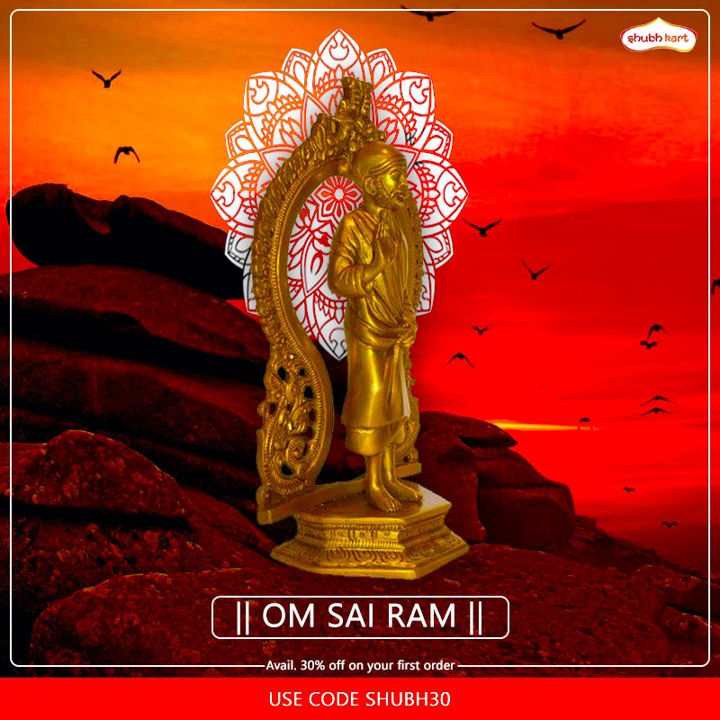 Buy this statue of sai baba standing with Kaman, and attain his blessing.
Buy now  at bit.ly/2S15w8M
30% off on first order, use code SHUBH30

#sai #darshan #religiousstatue #thursday #saibaba #shirdi #baba #mantras #hinduism #sale #Trending #Statue #SaiSraddha #Brass