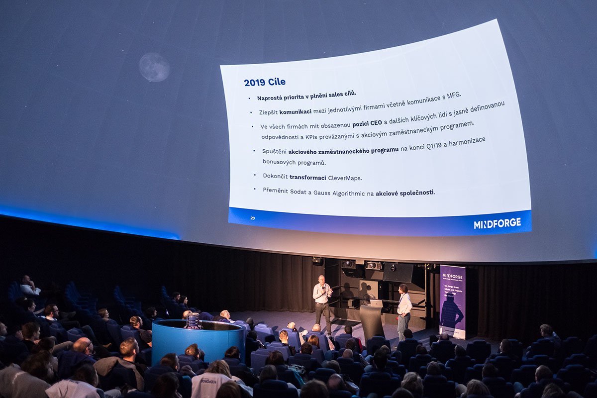Jsme tu, na MindForge Kickoff 2019, kde poznáme nejen kolegy ze skupiny <a href="/mindforge_group/">Mindforge Group</a>, ale společně zhodnotíme výsledky za minulý rok a představíme plány na rok 2019. #mfkickoff19 #brno #mindforge