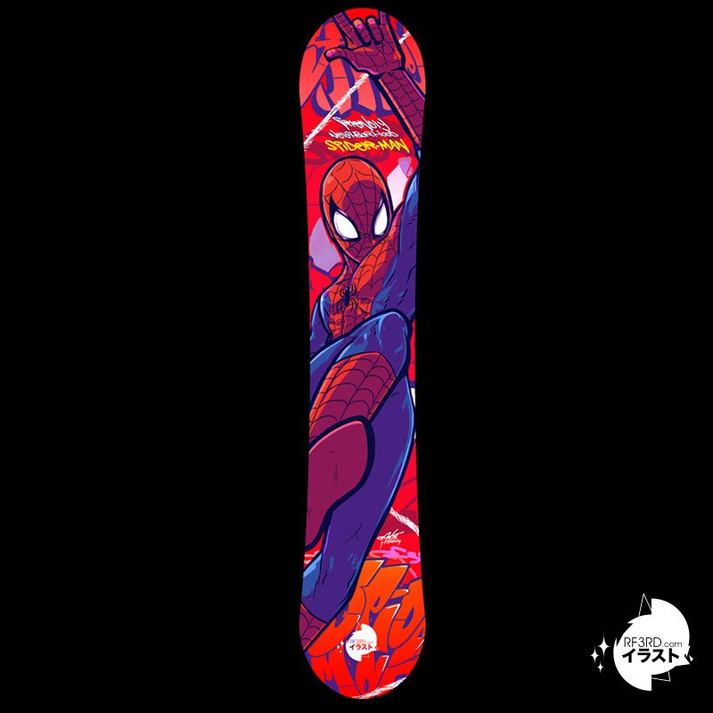 スパイダーマンスノーボード
