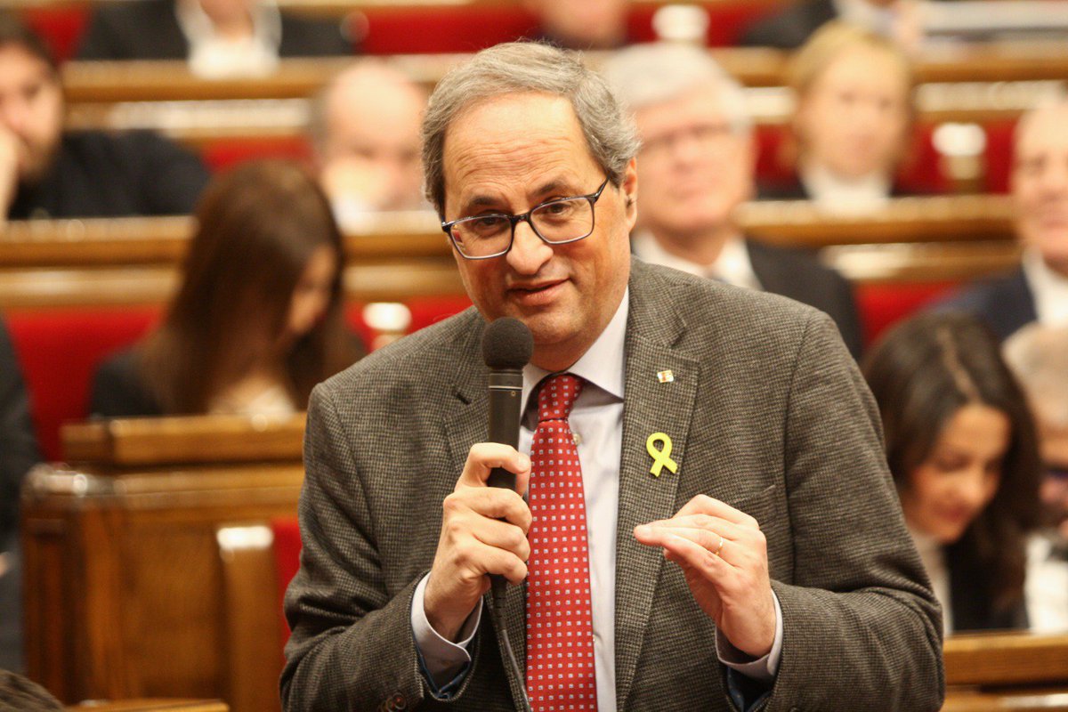 Pdemocratacat's tweet photo. ☑️ president @QuimTorraiPla: “Aquests són els pressupostos més socials que ha presentat mai un Govern de la Generalitat. Un 80% que es destinarà a despesa social, que és l’ànima dels pressupostos. És la lluita pels drets socials la que ens portarà la república”

#Parlament https://t.co/aATovVct52
