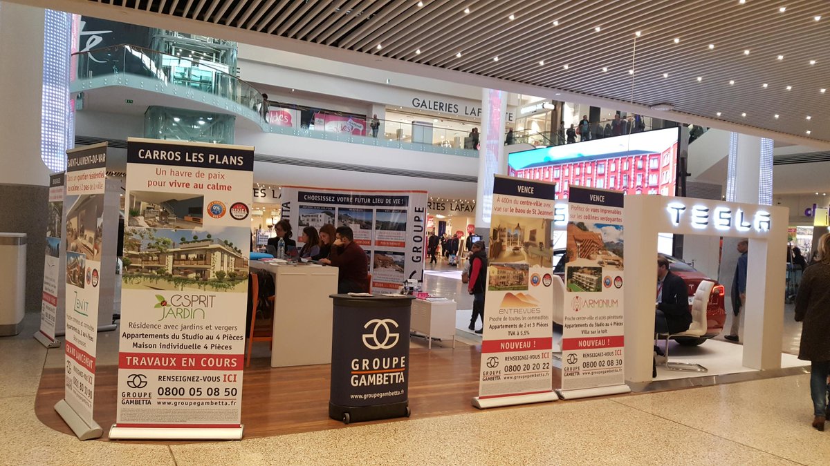 GroupeGambetta's tweet photo. Toute la semaine, les équipes du @GroupeGambetta à #Nice seront présentes au centre commercial @CCap3000 #SaintLaurentDuVar pour vous présenter nos programmes #Immobilier https://t.co/GJAFhuHQMc