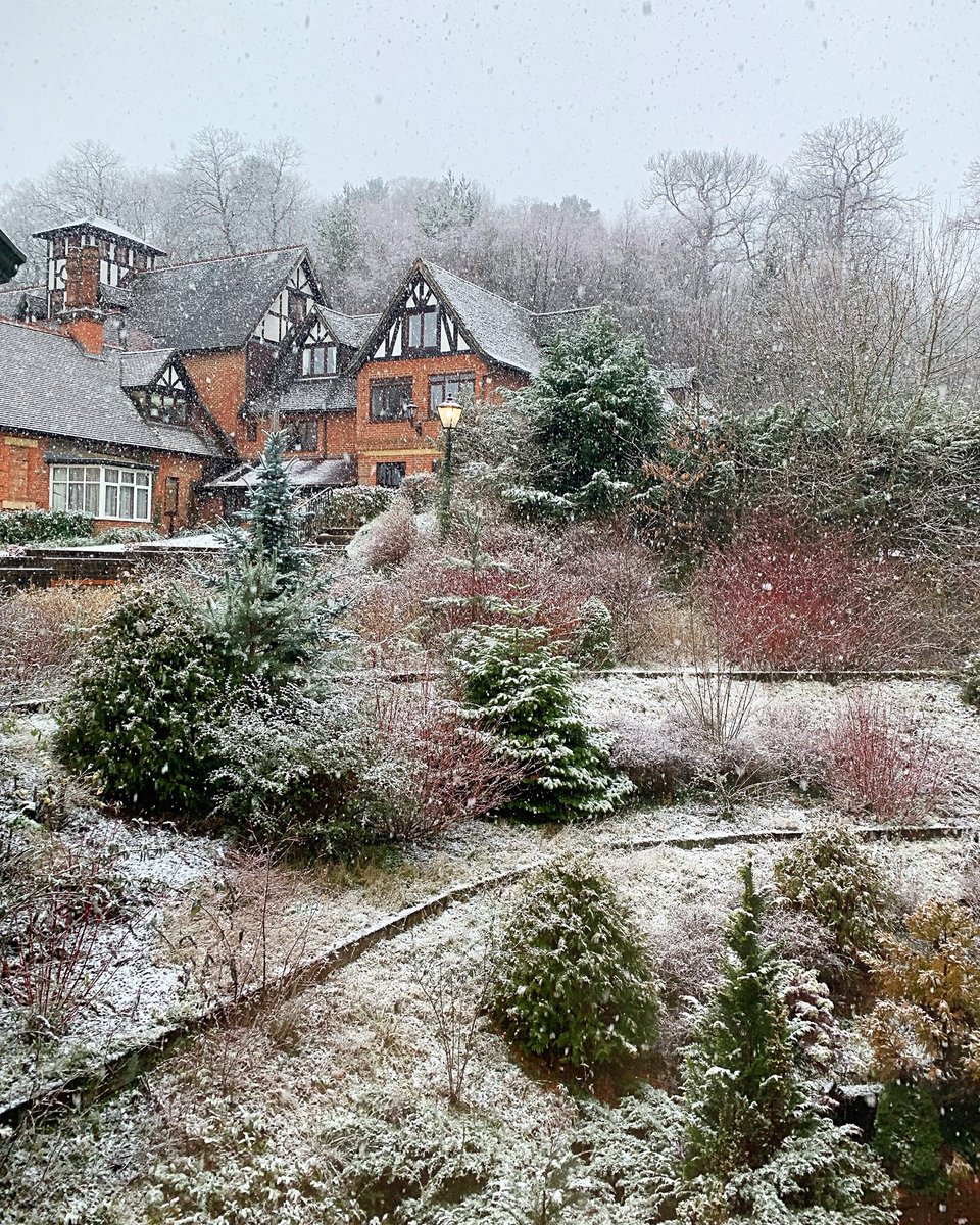 PennyhillPark's tweet photo. Pennyhill Park looking even more magical after a dusting of snow. Who woke up to snowy scenes this morning? #pennyhillpark #snow https://t.co/HqySg3LI1F