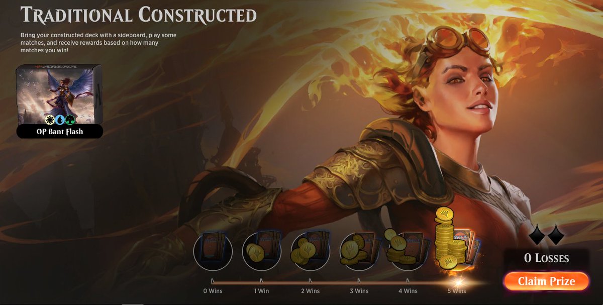 Jonathan_H0bbs's tweet photo. Finally got that sick 5-0 with Bant Flash after a lot of 4-2s with the deck. I think I'm finally getting the numbers where I want them to be. This deck is so much fun to play, definitely recommend it if you enjoy flash archetypes. 

Ready to battle at #SCGINDY this weekend! https://t.co/0VtI5uIQHi