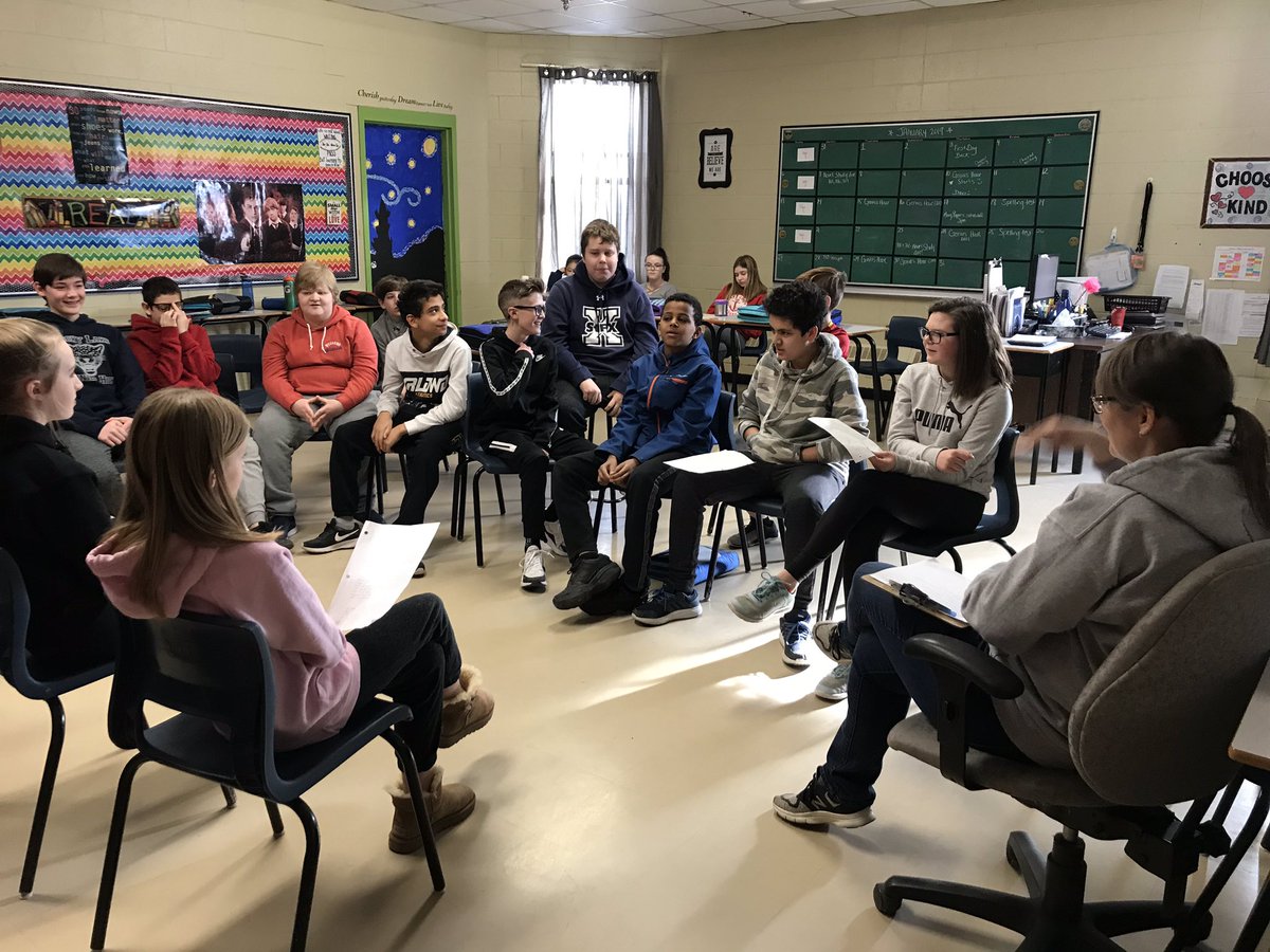 crystal_hrce's tweet image. Students @RLJH_HRSB using informal debates to practice effective talk.    #hrceliteracy #SeeWhatIAmLearning @HRCE_NS @MsHalliday7 @HrceLiteracy