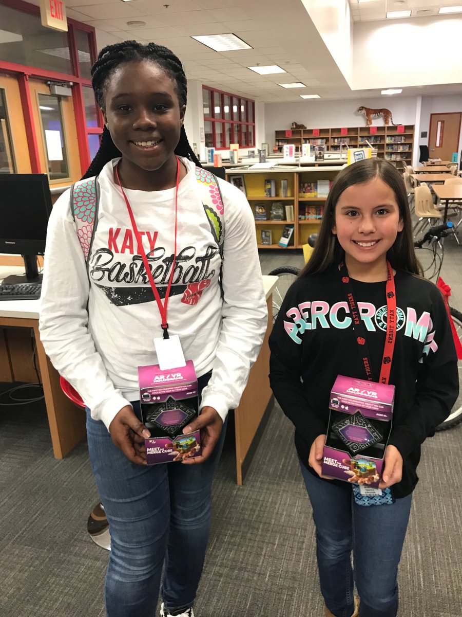 KJH students win Merge Cubes for their work on Hour of Code. Congratulations