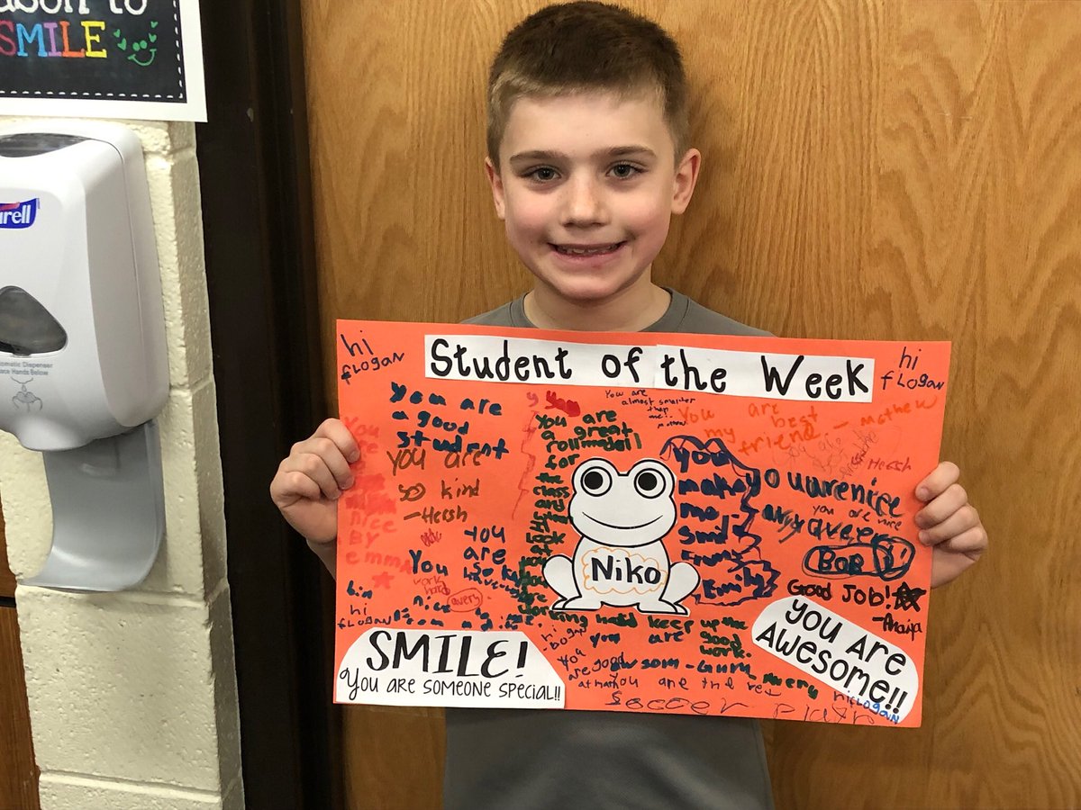 Love seeing kids being acknowledged for being awesome! #togetherisbetter #studentoftheweek #weareDirksen