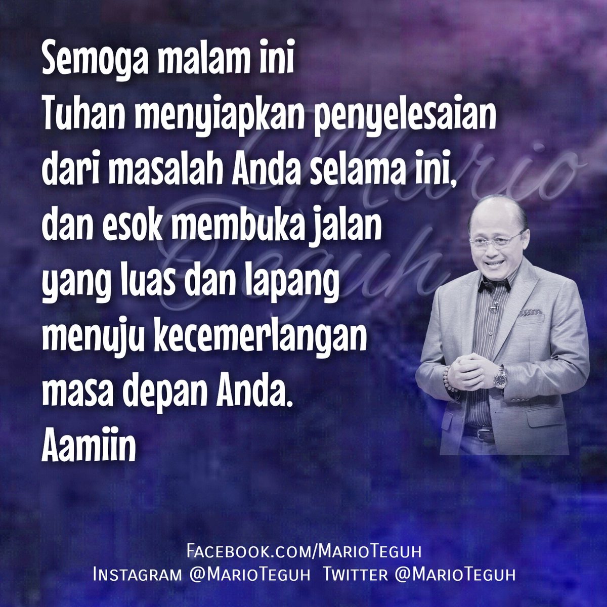 Mario Teguh Marioteguh Twitter