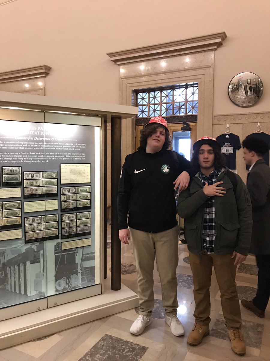 victakacs's tweet image. @StPiusX students visit @federalreserve Bureau of Engraving and Printing on @CloseUp_DC. #PanthersInDC
