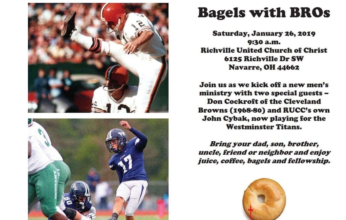 RichvilleUCC's tweet photo. The countdown to our kick-off is on...
#RUCCBagelsWithBros https://t.co/7hFlp6KvV3