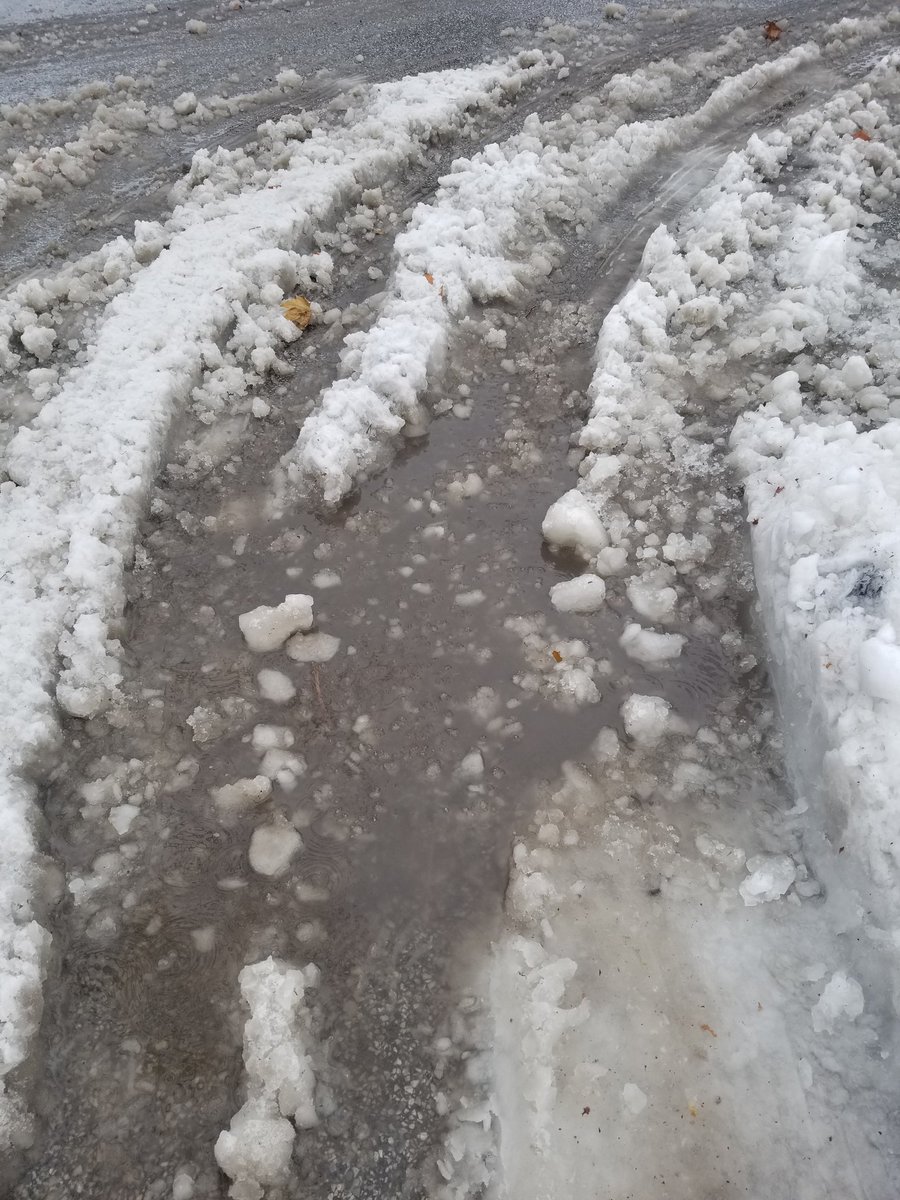 This is going to re-freeze tonight. 🙄