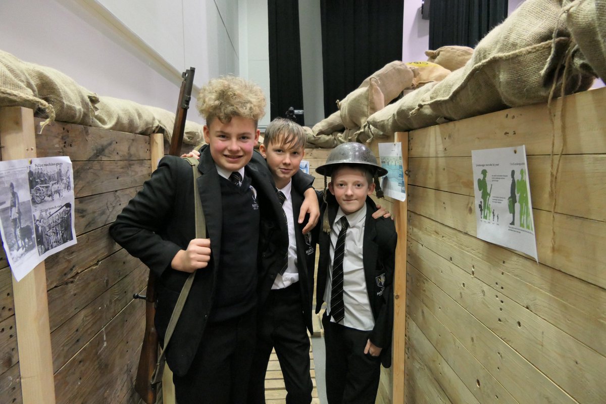 Students at The Marvell College (<a href="/TMCHull/">The Marvell College</a> ) are discovering how life was living in the #trenches. Our #immersive trench set up demonstrates just how tough the conditions were! 
#WW1 #Trench #Triage #Education #Learning #History #Heritage #HullLegacy