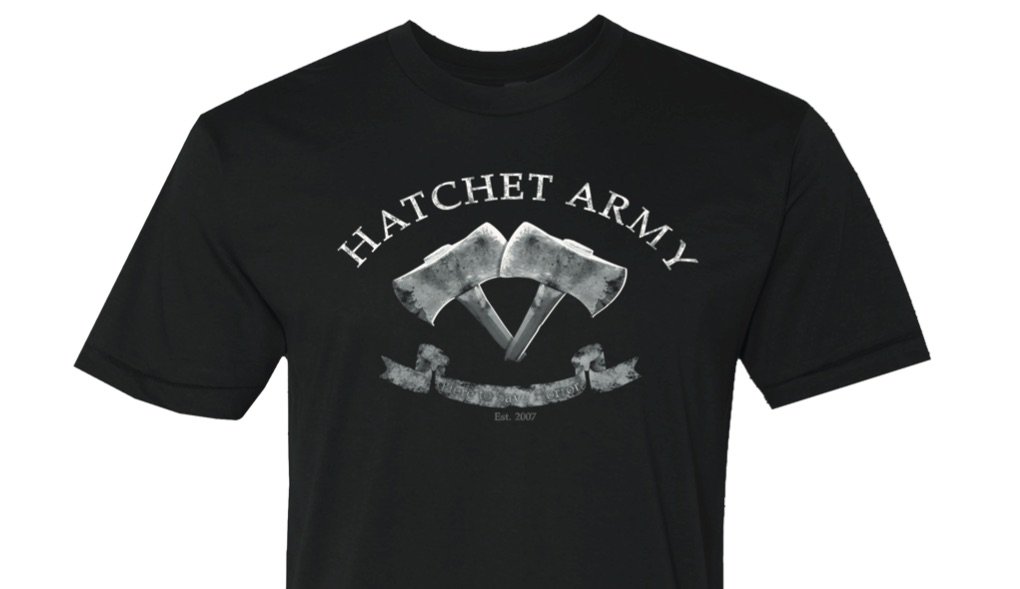 hatchet army t shirt