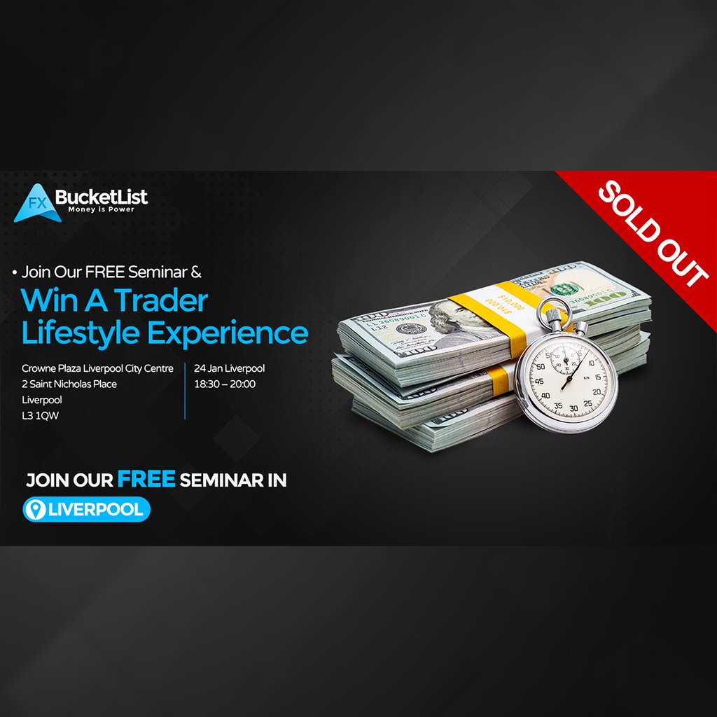 BucketListTrade's tweet photo. Massive thanks to our great fans @Bucket List Traders ForeX! The following seminars are ALL SOLD OUT
Book our upcoming FREE seminars in Feb & March! Book Now @https://bucketlisttraders.com/
LIMITED SPACES AVAILABLE!
#BucketListTraders #FreeSeminars #ForexTrading #ForeignExchange https://t.co/LIEFjfu4JC