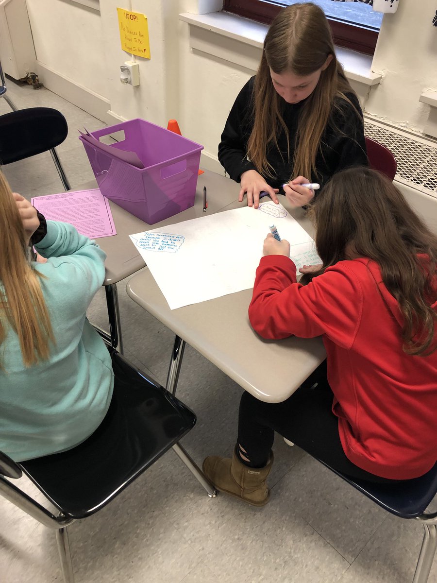 mrswoodland10's tweet photo. Today @FoxMiddleSchool the 6th grade ELA classes are collaborating to practice our #closereadingstrategies #graffitiactivity #studentscollaborating #6thgradeela https://t.co/imH75Shr6d