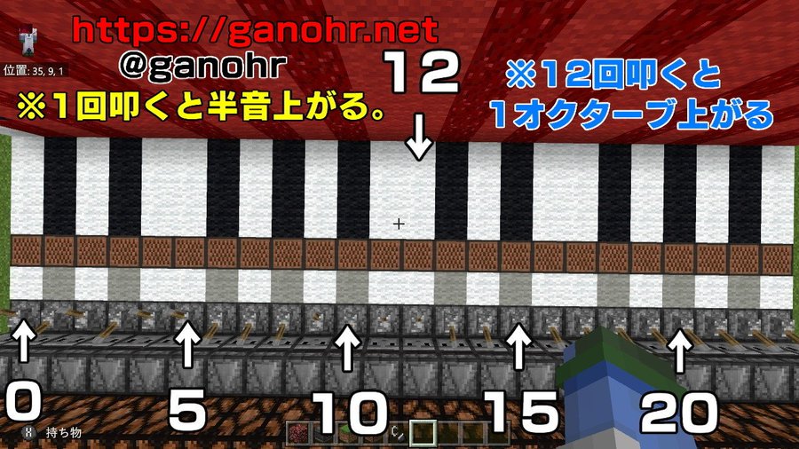 マイクラ オリジナル楽器の作り方を解説 音符ブロック仕様も解説