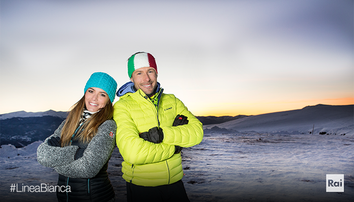 RaiUno's tweet photo. Direttamente dal comprensorio sciistico di #Aprica, tra la Valtellina e la Valcamonica, @massimilianotv e @GiuliaCapocchi vi ricordano l'appuntamento con #LineaBianca domani, #26gennaio, alle 14:00 su #Rai1.   Stay tuned! 📺⛷❄

@RegLombardia https://t.co/mKnKRd9fYY
