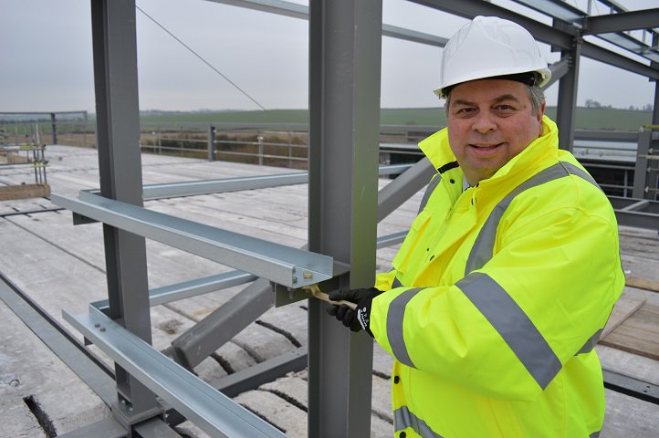 HarboroughDC's tweet photo. VIDEO &amp; NEWS UPDATE: A special ceremony to mark a major milestone during the creation of an innovative new building for growing businesses has taken place. https://t.co/tPmVlDGsm3 #GrowonSpace #Harborough #business https://t.co/whE8RL0yDG