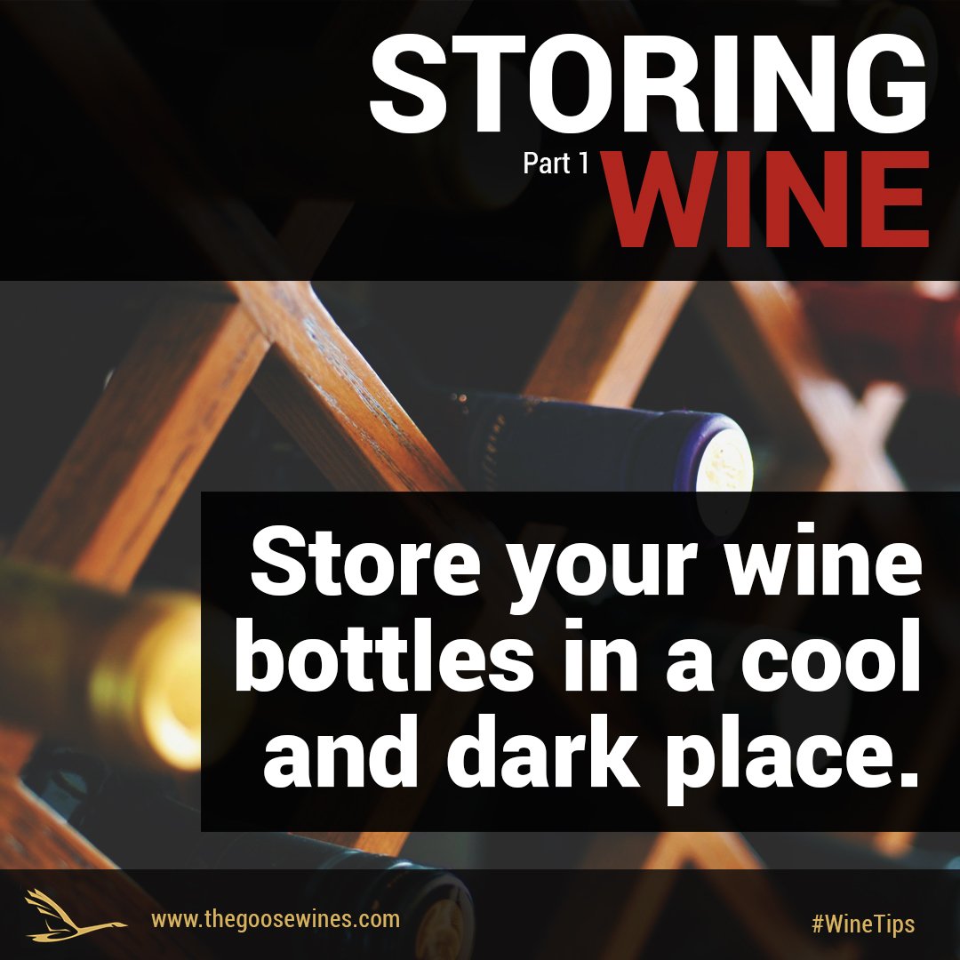 Wine deteriorates about four 4 faster when stored at ambient room temp compared to climate-controlled conditions. If you do not have a wine cellar or chiller, do your best to store your wine in a cool and dark place. ~ <a href="/WineFolly/">Wine Folly</a> #Wine #WineStorage #WineFacts #WineTips