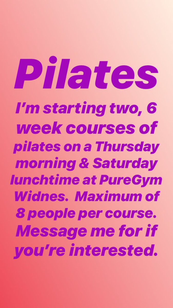 LJ_injuryclinic's tweet photo. #puregym #widnes #pilates #fitness #6weekcourse #improvecorestrength #increasestability https://t.co/0eDYmjxPRV