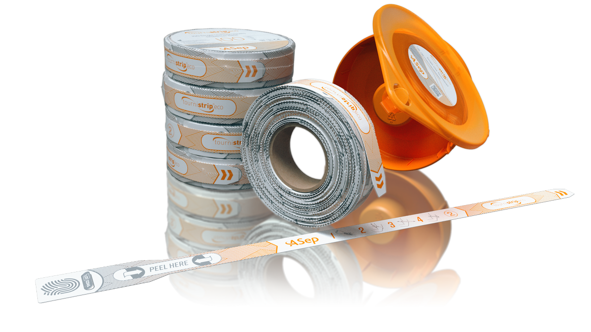 Come see the new Tournistrip eco at Arab Health next week (Hall 7, Booth H30).  Reducing packaging materials by offering compact tourniquet refill reels, in a reusable dispenser allows us to offer this at attractive pricing to our customers and reduce healthcare product waste.