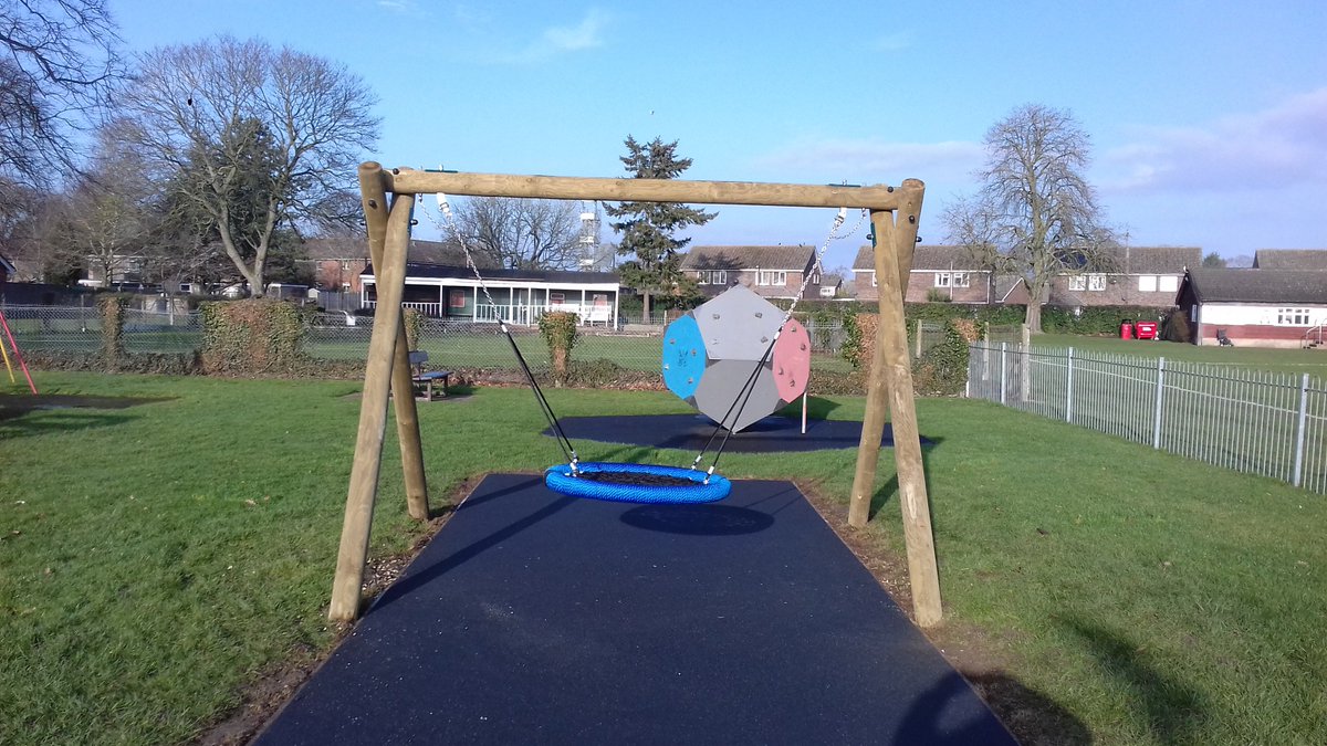 AttleboroughTC's tweet photo. Our lovely new Nest Swing is up for children to enjoy at the Recreation Ground! https://t.co/66E80iGE1u