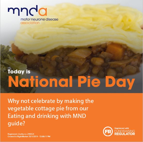 mndeducation's tweet photo. Today is #NationalPieDay! Did you know we have a vegetable cottage #pie recipe in our Eating and drinking with #MND guide? To save time in the future, @dimplenutrition recommends cooking in batches and freezing.
Find the recipe at: https://t.co/eQauBJYF0D 🥧 https://t.co/WPesEnqeaF