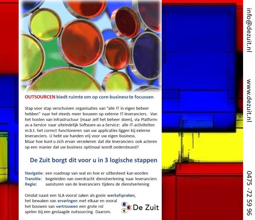De_Zuit's tweet photo. Vragen over het aansturen van uw externe I&amp;T leveranciers? Laat u helpen door De Zuit. 
#outsourcing #servicemanagement #IT #serviceproviders https://t.co/3WxMgs87uH