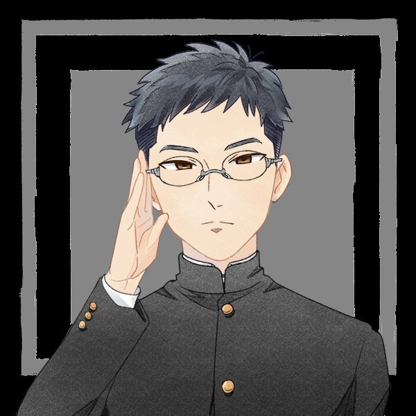 短髪眼鏡男子メーカー