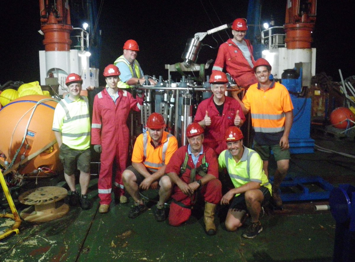 is it still #CTDAppreciationDay ?  From @RAPID_AMOC cruise on @RRSJamesCook in 2017 when CTD was recovered from a depth of 5000m after the wire broke.