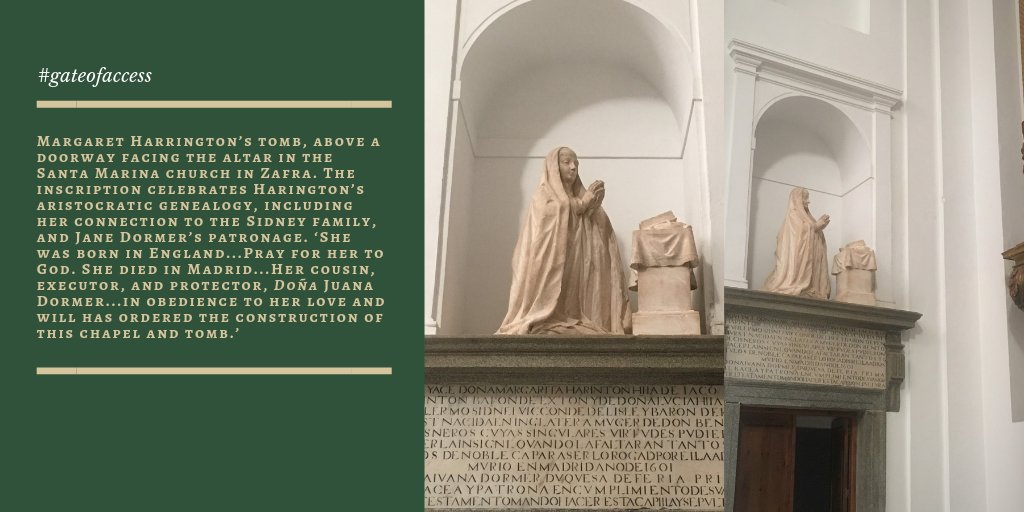 ERC_TIDE's tweet photo. Transcultural self-fashioning: the Englishwoman Margaret Harrington’s tomb in #Zafra, Spain, alludes to her Catholicism and death in Madrid, but also Dormer’s ‘construction of this chapel and tomb’ #seventeenthcentury #gateofaccess https://t.co/EqFoplj7Z8