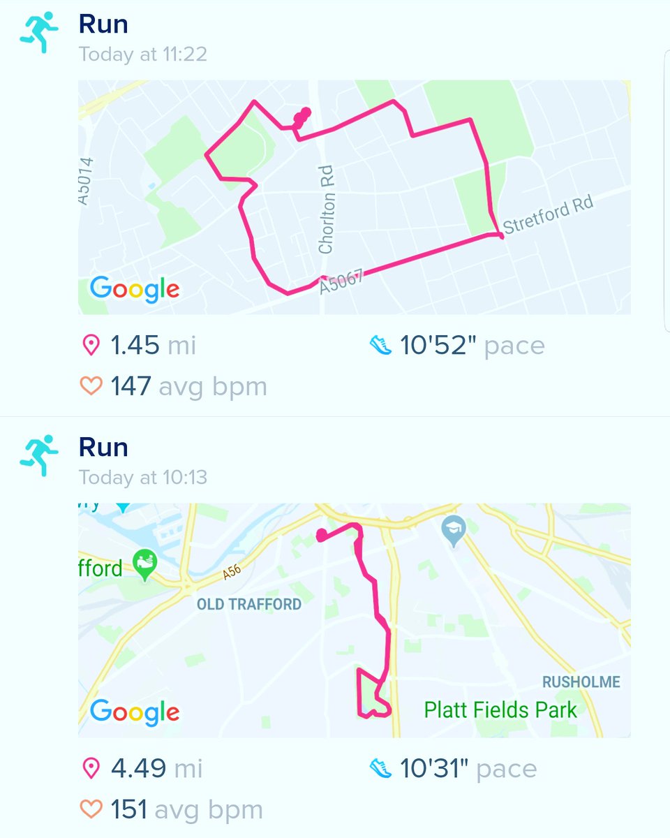 lee_logs's tweet photo. Didn't realise how close I was to 10k on my first run, went straight out again to top the mileage up, narrowly missing 10k mark. However not bad for my first run in months! #runnersoftwitter #firstrun2019 #manchester #10k https://t.co/oYp8Zy2vnz